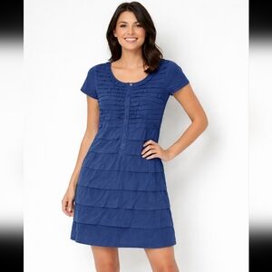 J. Crew Navy Layered Mini Dress